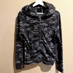 MONROW zip hoodie lightweight cotton size medium